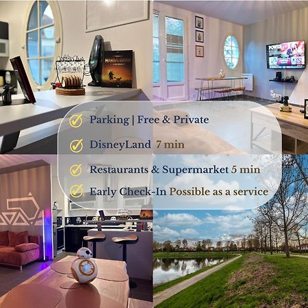 Once Upon A Time - 7Min From Disneyland - Free Private Parking - Self Checkin - Balcony - Barbecue Magny-le-Hongre Exterior photo
